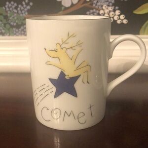 Pottery Barn l Reindeer “Comet” Christmas Holiday Mug